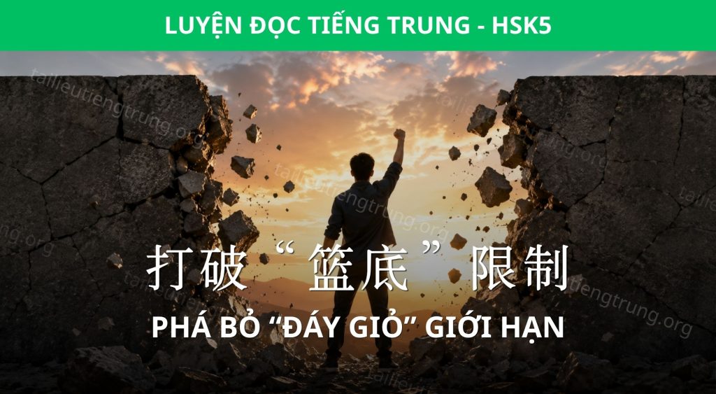 Hội thoại HSK 5: Phá bỏ “đáy giỏ” giới hạn 1 phá bỏ giới hạn