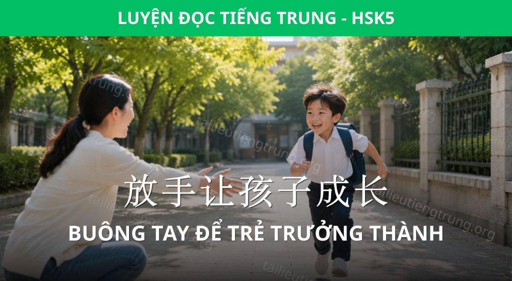 Buông tay để trẻ trưởng thành
