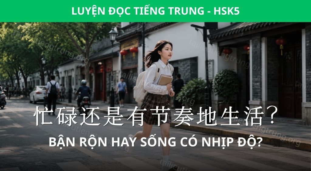 Bận rộn hay sống có nhịp độ?