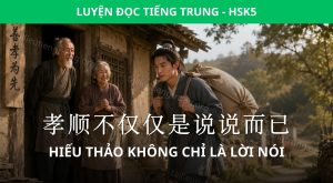 hiếu thảo không chỉ là lời nói
