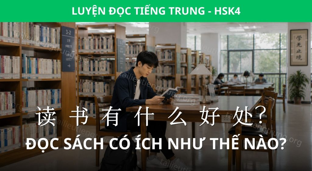 Bài đọc HSK 4: Đọc sách có ích như thế nào? 1 Đọc sách có ích như thế nào?