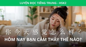hôm nay bạn cảm thấy thế nào
