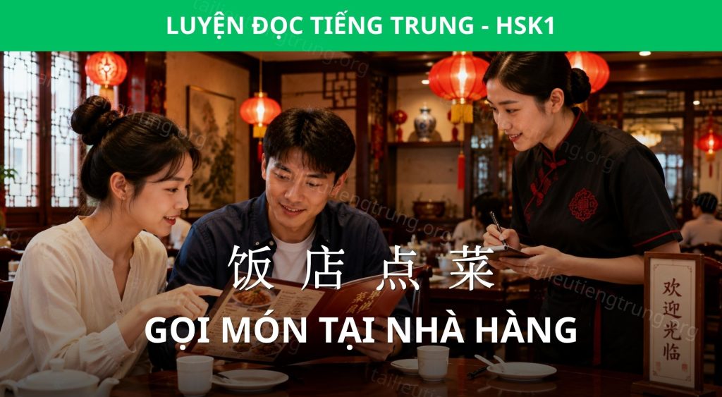gọi món tại nhà hàng