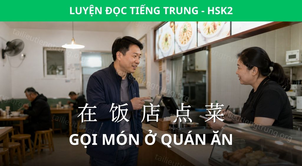 gọi món ở quán ăn