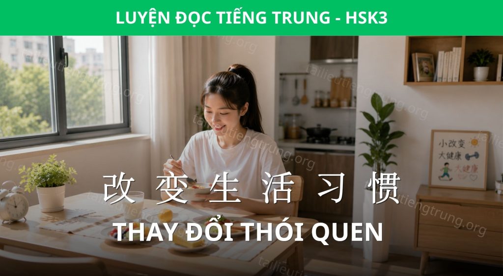 thay đổi thói quen