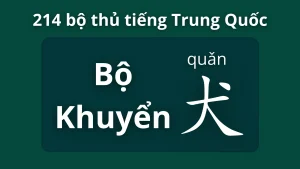 Bộ khuyển trong 214 bộ thủ tiếng Trung