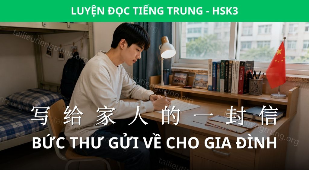 bức thư gửi về cho gia đình