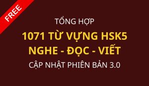 1070 từ vựng HSK5