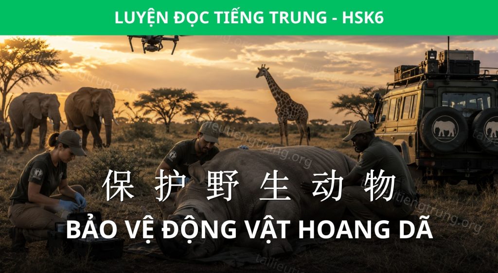 Luyện đọc HSK 6: Bảo vệ động vật hoang dã 1 Bảo vệ động vật hoang dã