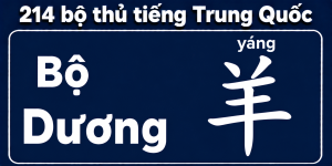 Bộ dương trong214 bộ thủ tiếng Trung