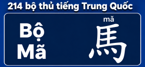 Bộ Mã trong 214 bộ thủ tiếng Trung