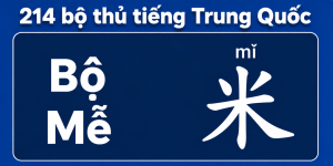 Bộ Mễ trong 214 bộ thủ tiếng Trung