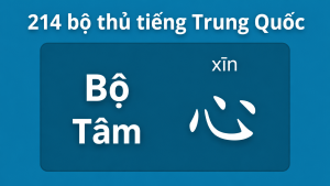 Bộ tâm trong 214 bộ thủ tiếng trung