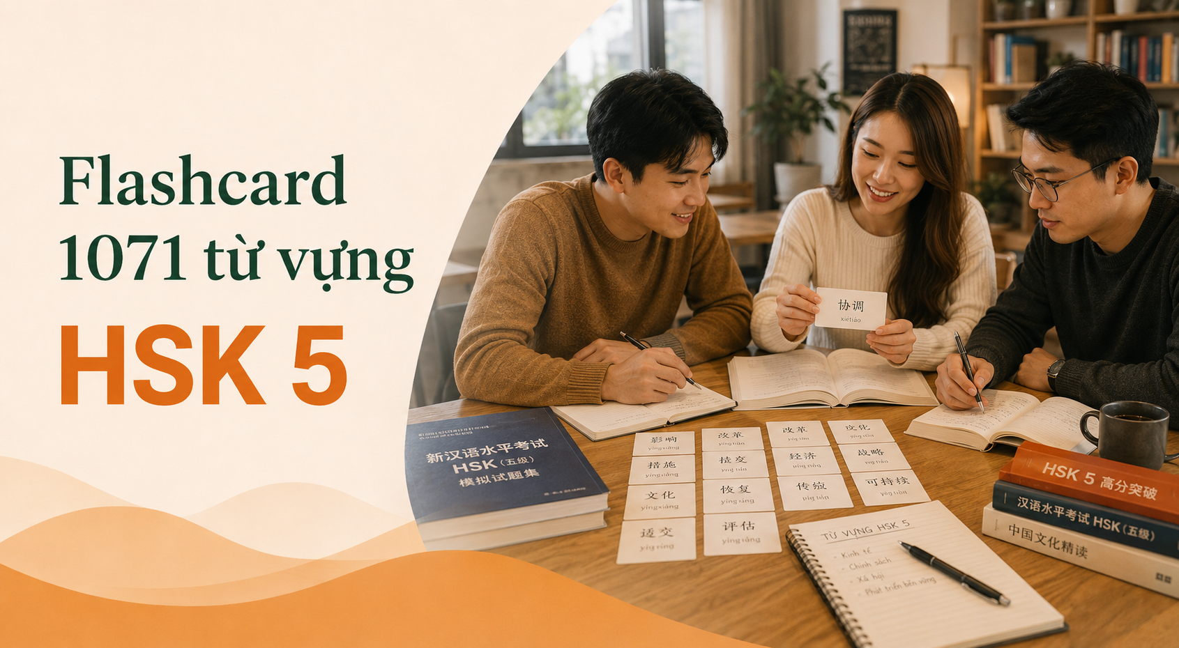 Flashcard 1071 từ vựng HSK 5