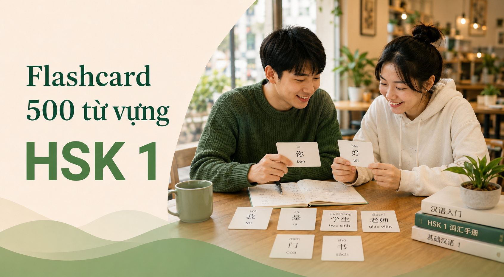 Flashcard 500 từ vựng hsk 1