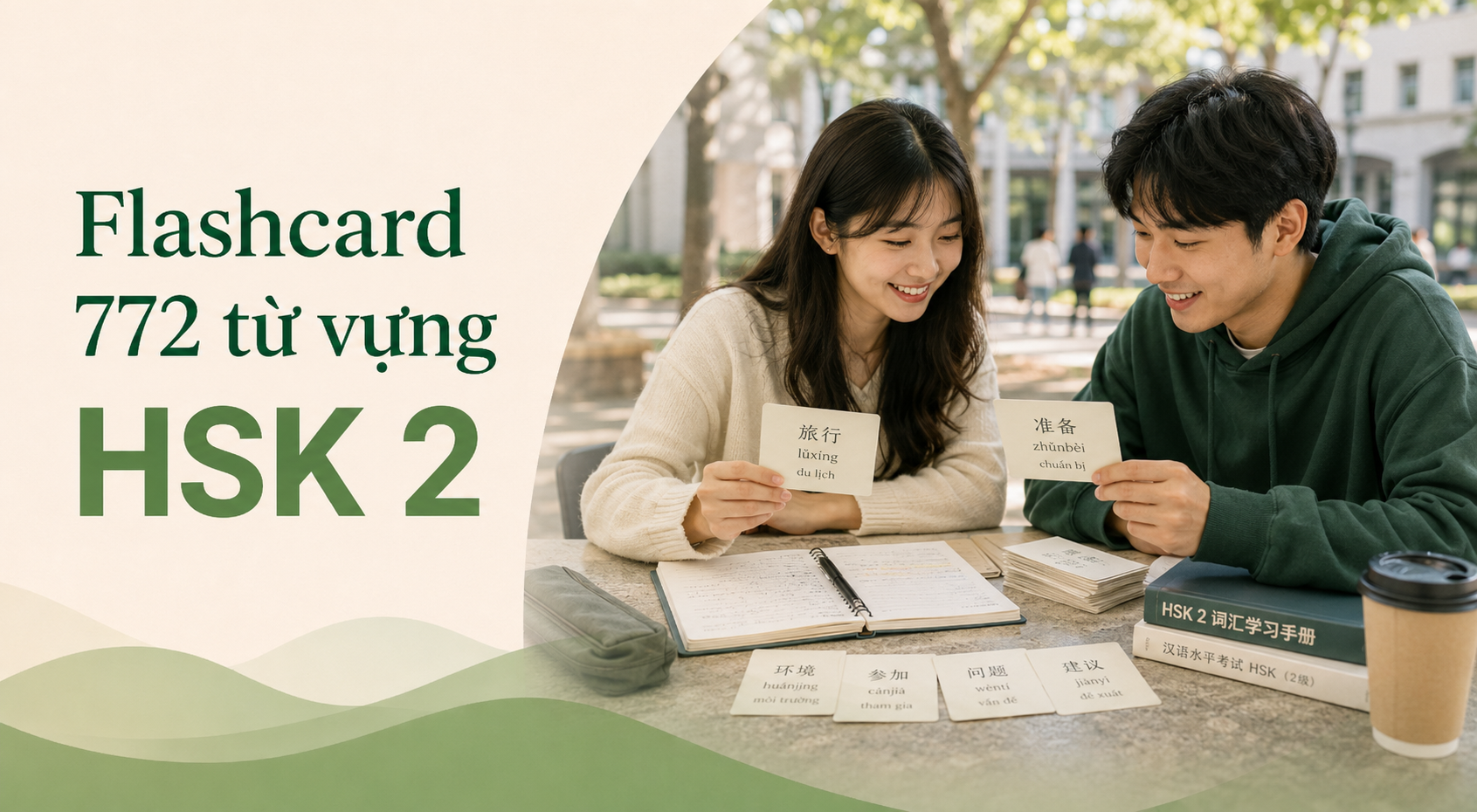 Flashcard 772 từ vựng hsk 2