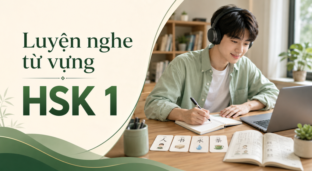 Luyện nghe từ vựng HSK 1 1 Luyện nghe từ vựng hsk1