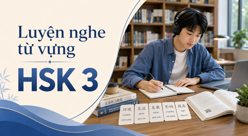 Luyện nghe từ vựng HSK 3 1 Luyện nghe từ vựng HSK 3